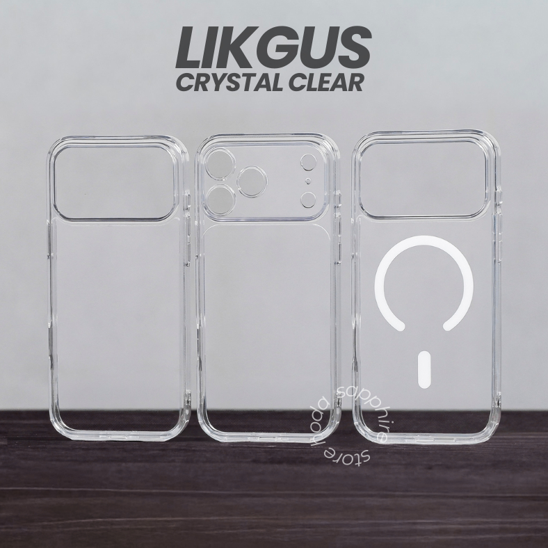 Ốp Lưng Trong Suốt Likgus Magnetic Có Nút Camera Control Hỗ Trợ Sạc Không Dây Cho Iphone 17 Pro Max