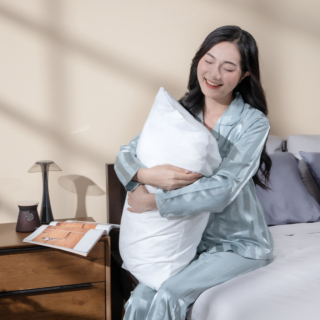Vỏ bảo vệ gối Doona TENCEL cao cấp, bọc gối chống thấm mồ hôi, bao gối chất vải mát, tiện lợi