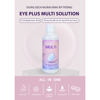 Nước ngâm lens VIVIMOON dung dịch làm sạch, khử trùng, bảo quản kính áp tròng EYE PLUS MULTI SOLUTION 150ml