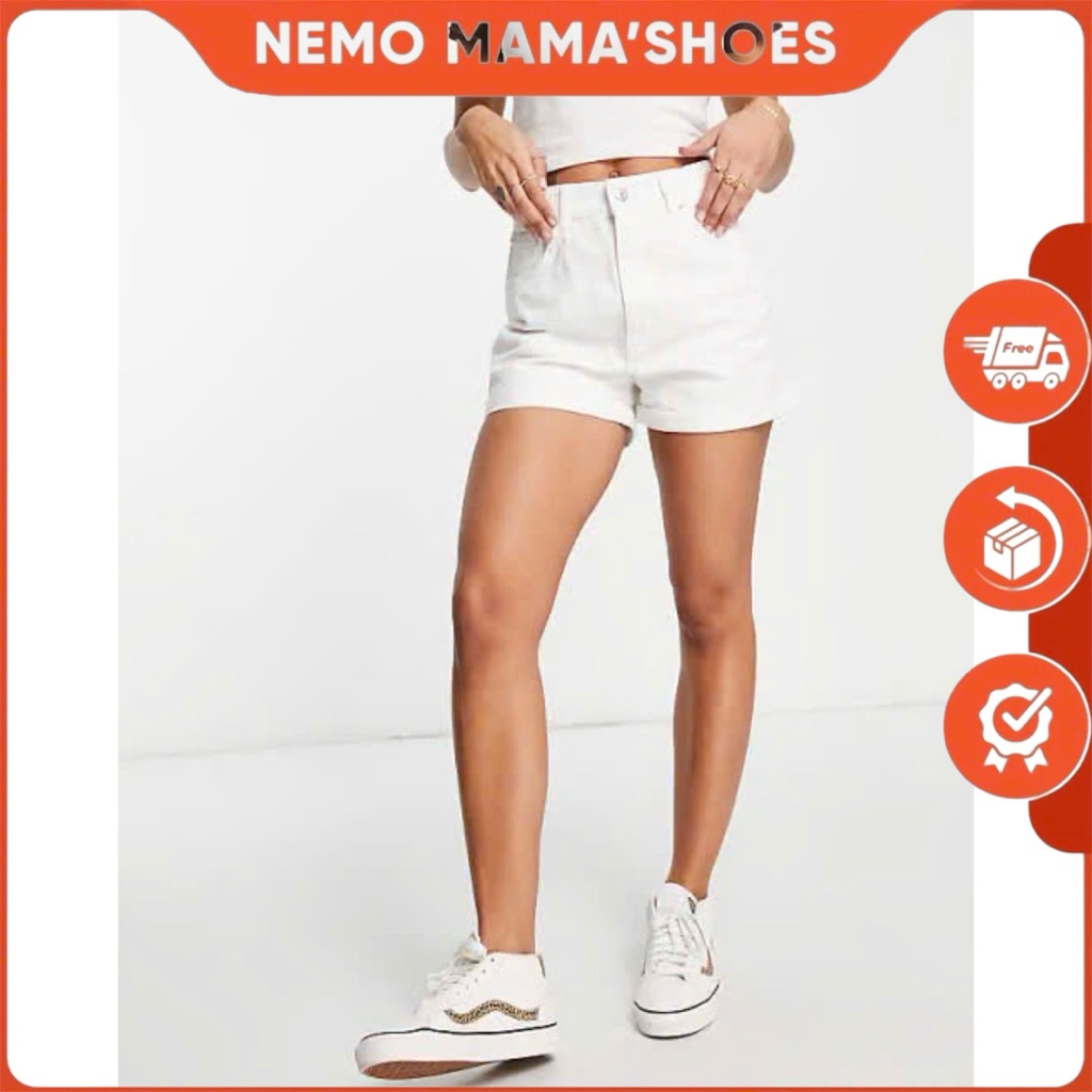 PULL&BEAR QUẦN SHORT JEANS TRẮNG KEM (Q250827002)