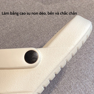 Dép sục nam nữ cross đế bệt thoáng khí,phù hợp mang đi làm, đi chơi