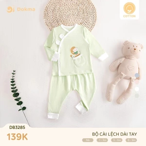 Bộ Sơ Sinh Dài Tay Cho Bé Dokma DB3070 DB3302 DB3359 DB3285 DB3071