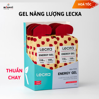 COMBO TIẾT KIỆM Gel Năng Lượng Gel Chạy Bộ Lecka Hương Vị Trái Cây Tự Nhiên gói 44g
