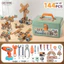 Đồ Chơi Lắp Ráp 144 Chi Tiết, Bộ Dụng Cụ Kỹ Thuật Kỹ Sư Cho Bé, Đồ Chơi Máy Khoan Điện Bằng Nhựa, quà tặng cho bé