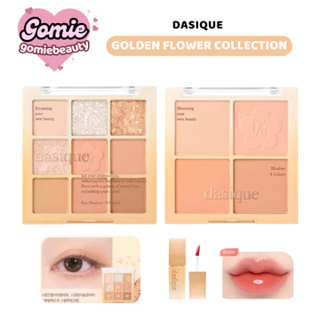 Golden Flower Collection - Phấn Mắt, Má Hồng, Son Tint Bóng Dasique Warm Tone