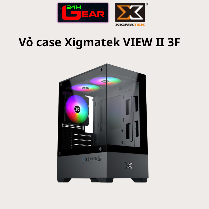 Vỏ Case máy tính XIGMATEK VIEW II 3F (Hỗ trợ Main: Micro-ATX, ITX)