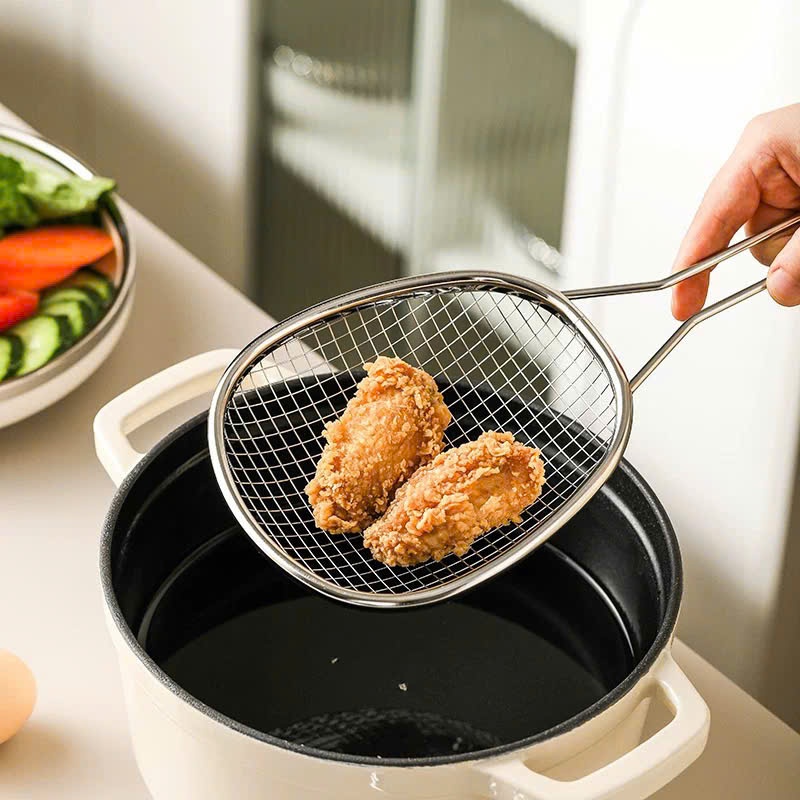 Muôi Vớt KINSGEM by Chockmen Inox Cao Cấp Lưới Ráo Dầu Muôi Thủng Vá Vớt Thức Ăn Nhà Bếp