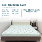 Nệm cao su non Trung Nguyên cao cấp, êm ái, đàn hồi, nâng đỡ cơ thể, ít lún, đệm cao su non kết hợp Memory Foam. — ảnh 3