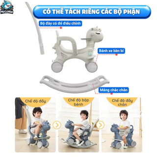 Ngựa bập bênh cho bé Pakey Đa Năng 6 in 1 phù hợp cho bé từ 1-6 tuổi, Bé có thể điều chỉnh được hướng