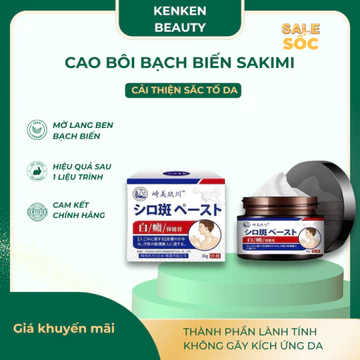 Kem Bôi Thảo Dược SAKIMI Loại Bỏ Bạch Biến, Lang Ben, Làm Mờ Đốm Trắng, Phục Hồi Sắc Tố Da, Cao Bôi Cố Truyền SAKIMI