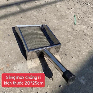 SÀNG CÁT[ INOX CHỐNG RỈ ], Sàng phân gà chọi, dọn chuồng gà tiện lợi, phụ kiện gà chọi