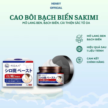Kem Bôi Thảo Dược SAKIMI Loại Bỏ Bạch Biến, Lang Ben, Làm Mờ Đốm Trắng, Phục Hồi Sắc Tố Da, Cao Bôi Cố Truyền SAKIMI