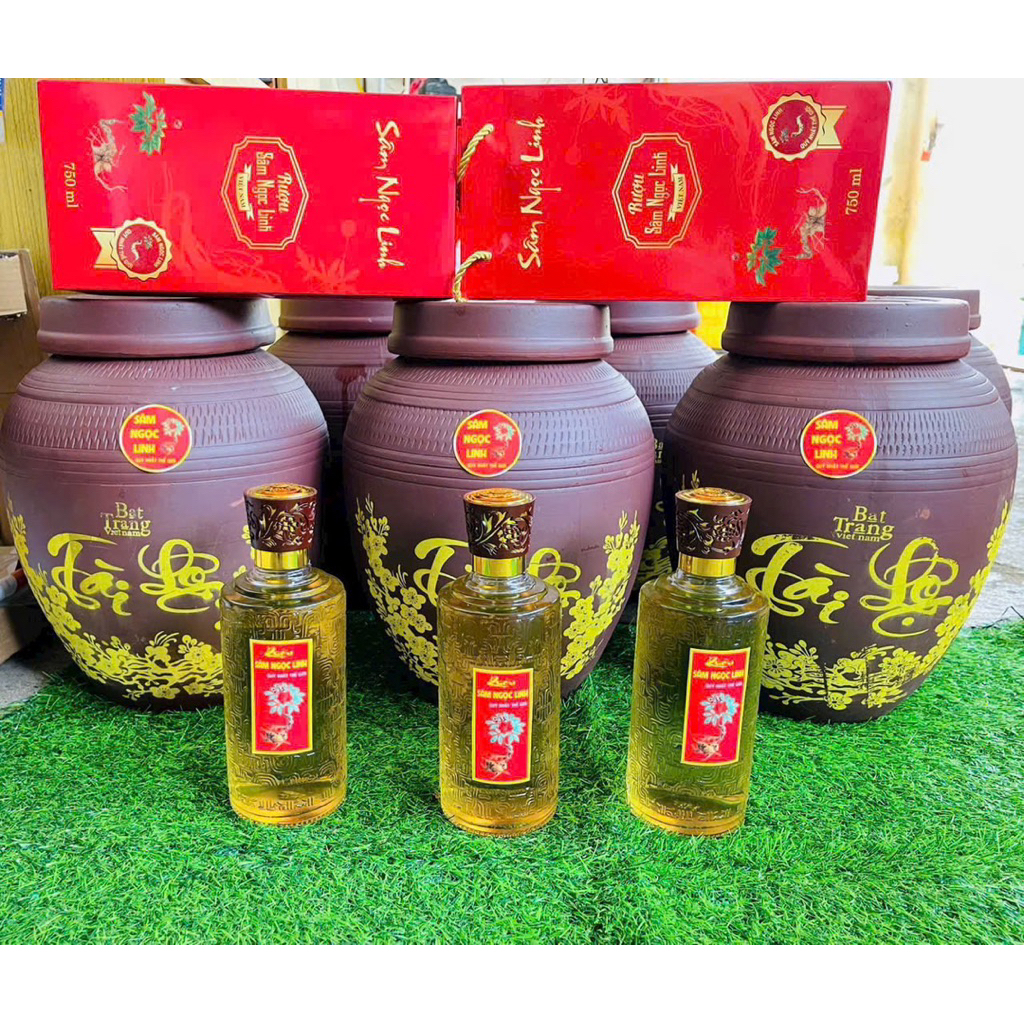 Rượu Sâm Ngọc Linh Lai Châu 750ml | Ngâm Ủ Men Lá Tự Nhiên, Thơm Đậm Vị Sâm, Quà Tặng Cao Cấ