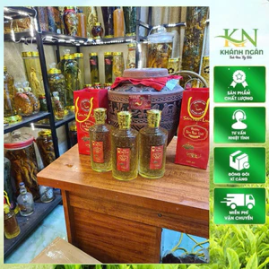 Rượu Sâm Ngọc Linh Lai Châu 750ml | Ngâm Ủ Men Lá Tự Nhiên, Thơm Đậm Vị Sâm, Quà Tặng Cao Cấ