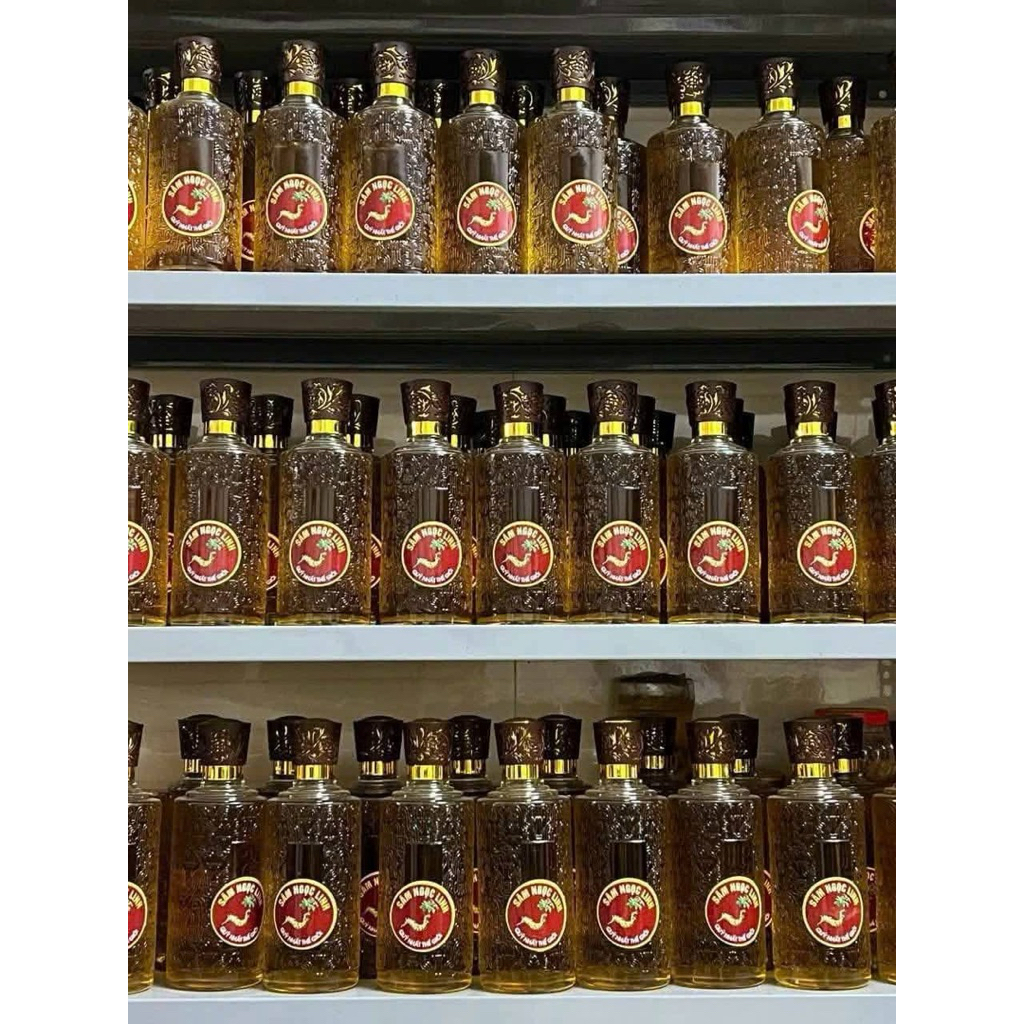 Rượu Sâm Ngọc Linh Lai Châu 750ml | Ngâm Ủ Men Lá Tự Nhiên, Thơm Đậm Vị Sâm, Quà Tặng Cao Cấ