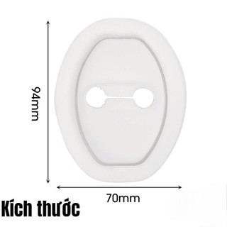 Combo 4 Miếng đệm silicon Chống Va Đập, Giảm Chấn, Chống Sốc cánh cửa xe  [Có 2 màu đen trắng]
