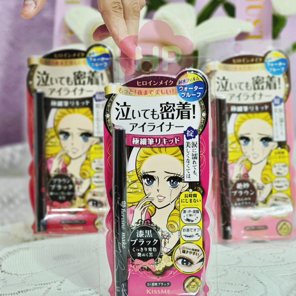 Bút Kẻ Mắt Nước Không Lem, Không Trôi Kissme Heroine Make Eyeliner Smooth Super Keep (3 Màu)