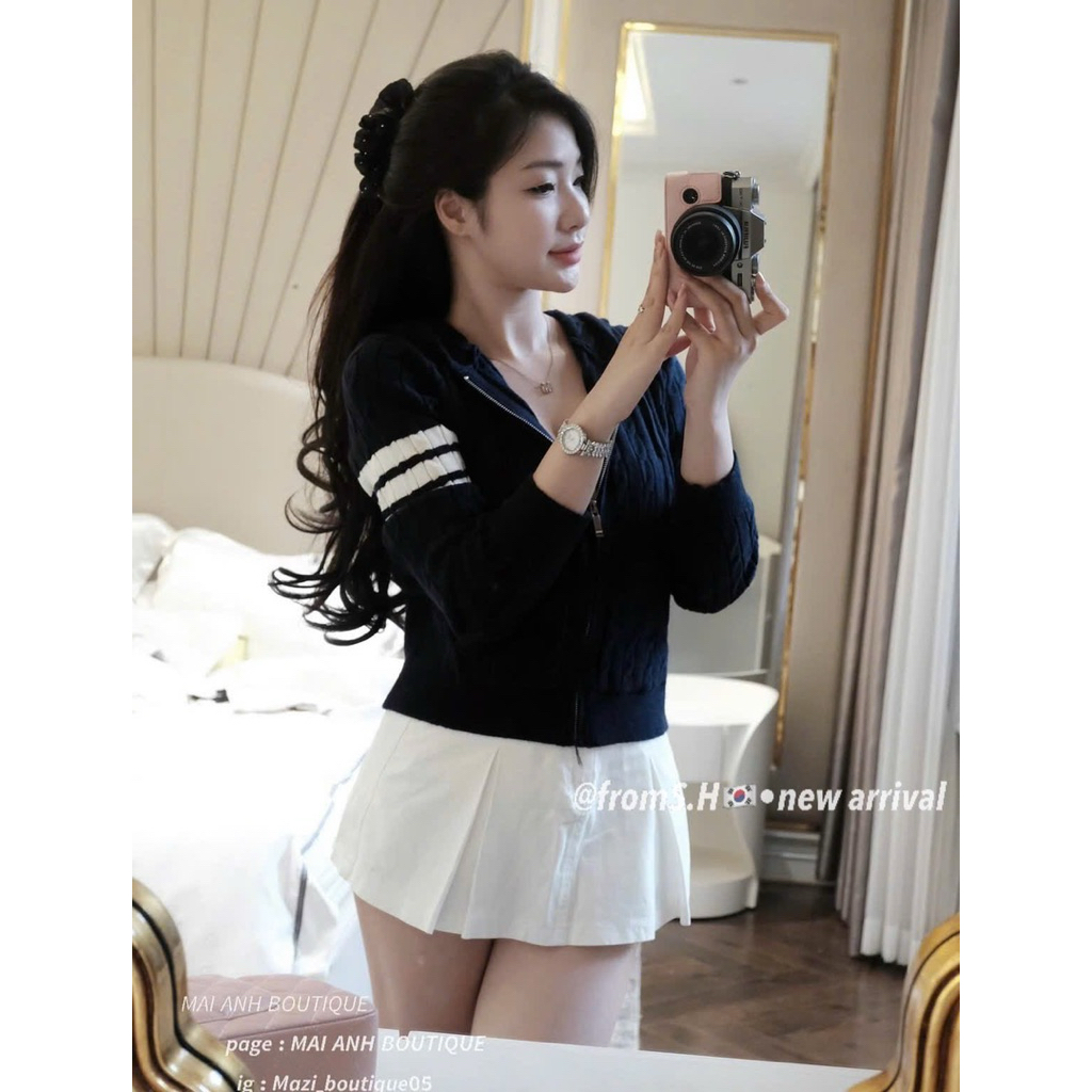 [𝐒𝐮𝐙𝐲] Áo Khoác Len Mũ MTG QCCC Loại 1 (48-55kg)