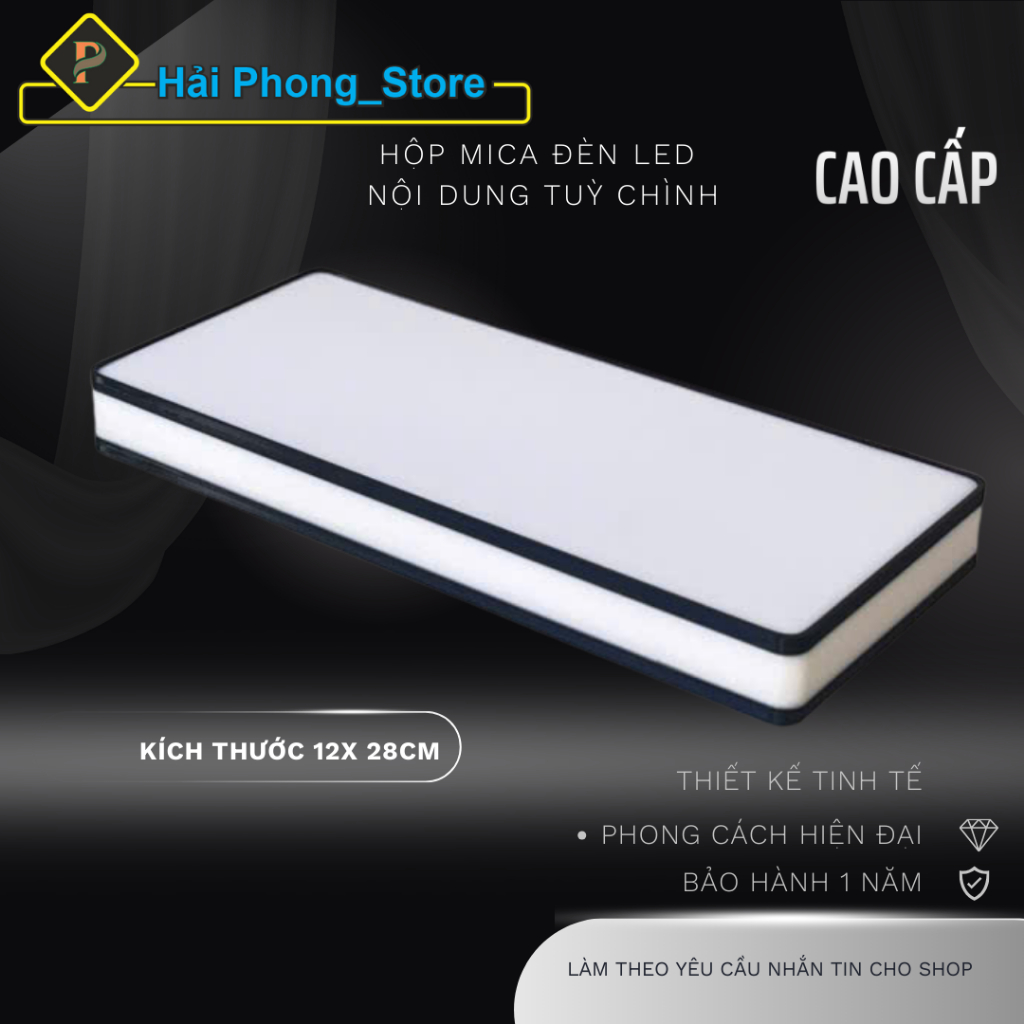 Hộp Đèn Mica Viền LED Phát Sáng – Phôi Hộp Đèn Mica Nội Dung Tuỳ Chỉnh | BigBuy360 - bigbuy360.vn