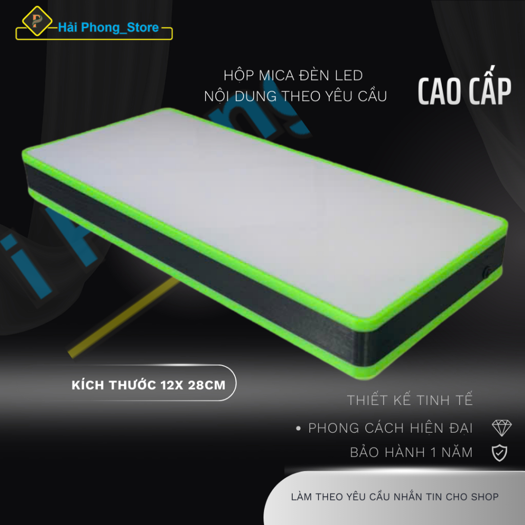 Hộp Đèn Mica Viền LED Phát Sáng – Phôi Hộp Đèn Mica Nội Dung Tuỳ Chỉnh | BigBuy360 - bigbuy360.vn