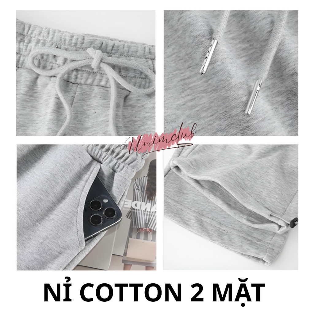 [XẢ KHO] Quần Nỉ Nam Nữ Dáng Dài Chất Liệu Nỉ Hàn Cao Cấp Chống Xù Không Bai Nhão Đứng Form Dáng Rộng