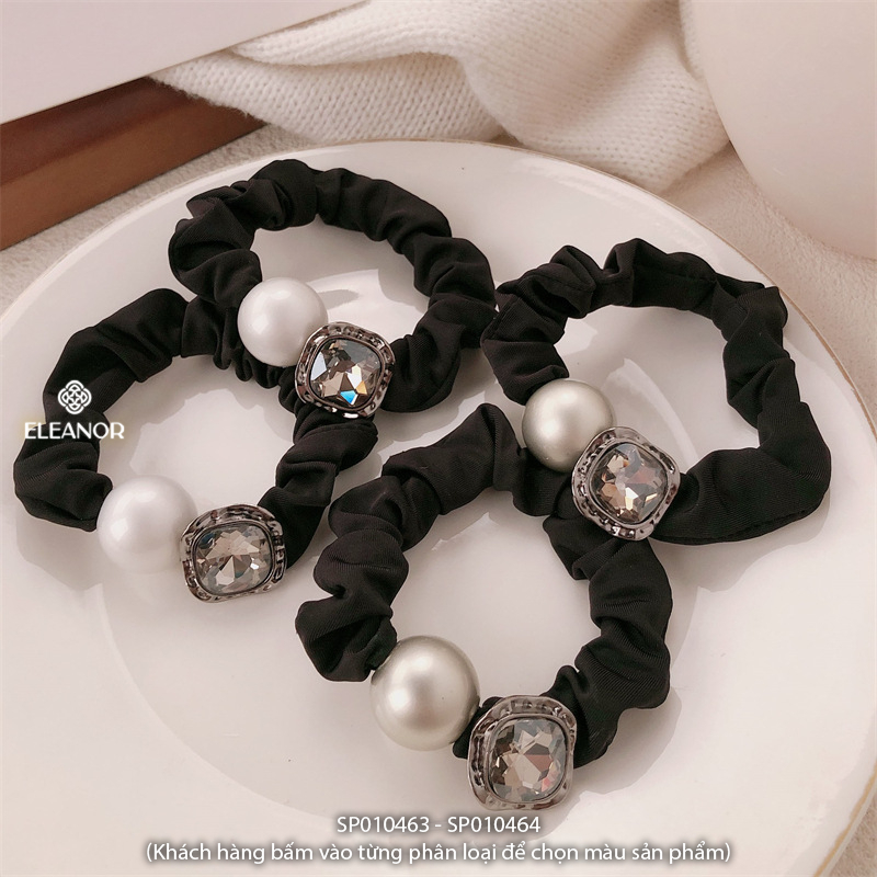 Dây buộc tóc nữ thun co dãn Eleanor Accessories dây cột tóc mặt đính đá phụ kiện tóc 3528