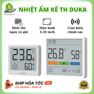 Nhiệt Ẩm Kế TH1 Duka Thông Minh, Nhỏ Gọn, Chính Hãng, Bảo Hành 24 Tháng