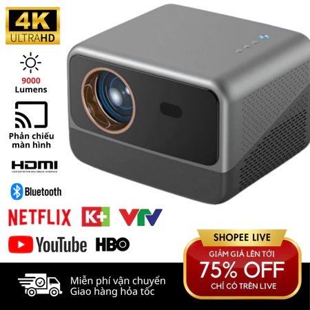 Máy Chiếu Mini KP960 Chất lượng 4K, độ sáng cao, dạy học, cafe