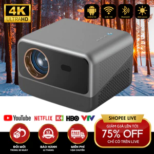 Máy Chiếu Mini Xem Phim KAW KP960 Kết Nối Điện Thoại Âm Thanh Rạp Chiếu Phim, Chất lượng 4K, độ sáng cao, dạy học, cafe