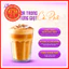 Cà Phê Muối Huế Hòa Tan UFO Coffee Hộp 8 Gói 128g Chuẩn Vị Truyền Thống, Đặc Sản Huế