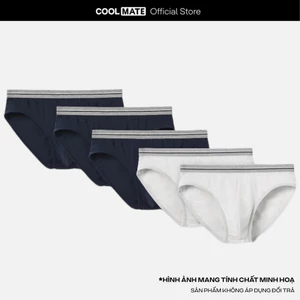Pack 5 quần lót nam Brief Cotton Basics Coolmate