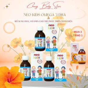 🎋 Mua 3 tặng 1🎋Neokids Omega-3 DHA dạng siro bổ sung cho bé từ 3m Chai 150ml