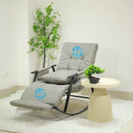 Ghế Bập Bênh Thư Giãn Đệm Memory HAPY BB02 Dài 1m6 có Điều Chỉnh Lưng và Chân 10 Cấp Độ, nằm thư giãn đọc sách xem tivi — ảnh 4
