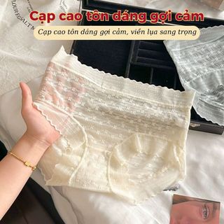 Quần lót nữ ren lưới cao cấp thoáng mát viền mỏng nhẹ cạp cao tôn dáng gợi cảm sexy DEVARI L5505