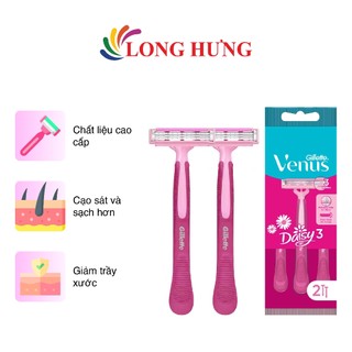 Dao cạo Gillette Venus Daisy 3 (2 cây)