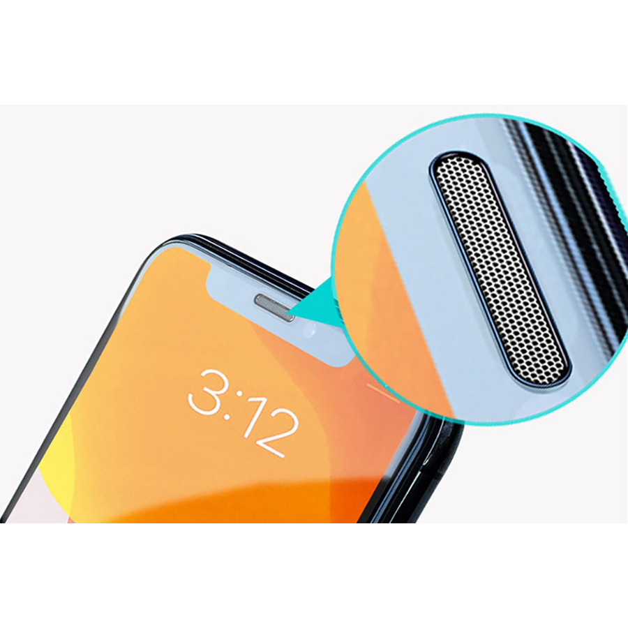 Kính cường lực iphone siêu cứng ngăn bụi loa full màn 7plus/8/8plus/x/xr/xs/11/12/13/promax - Phukienhatde