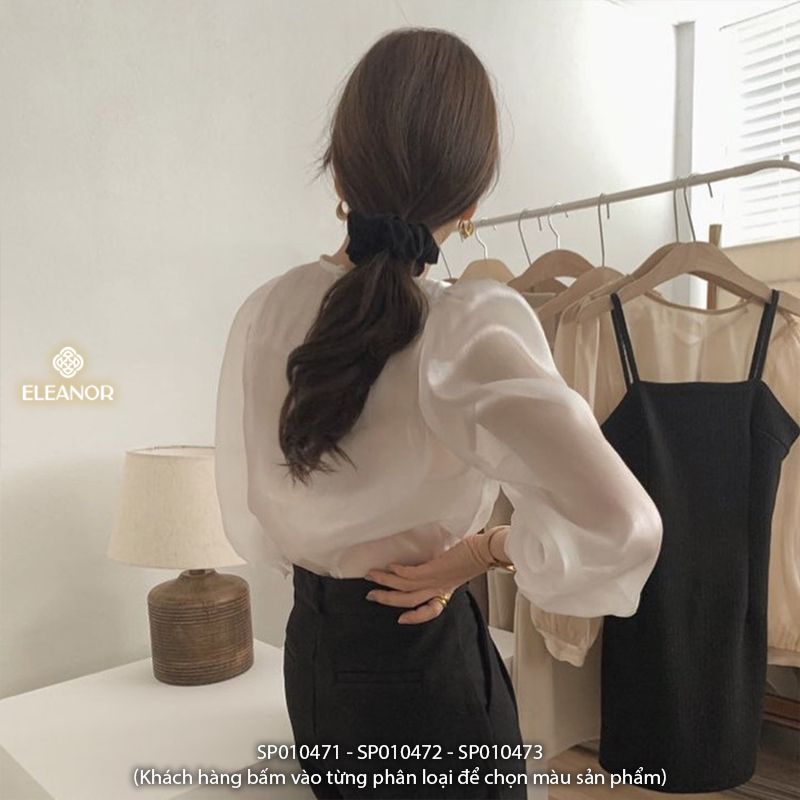 Dây buộc tóc nữ scrunchies Eleanor Accessories vải trơn nhiều màu basic phụ kiện tóc 10471
