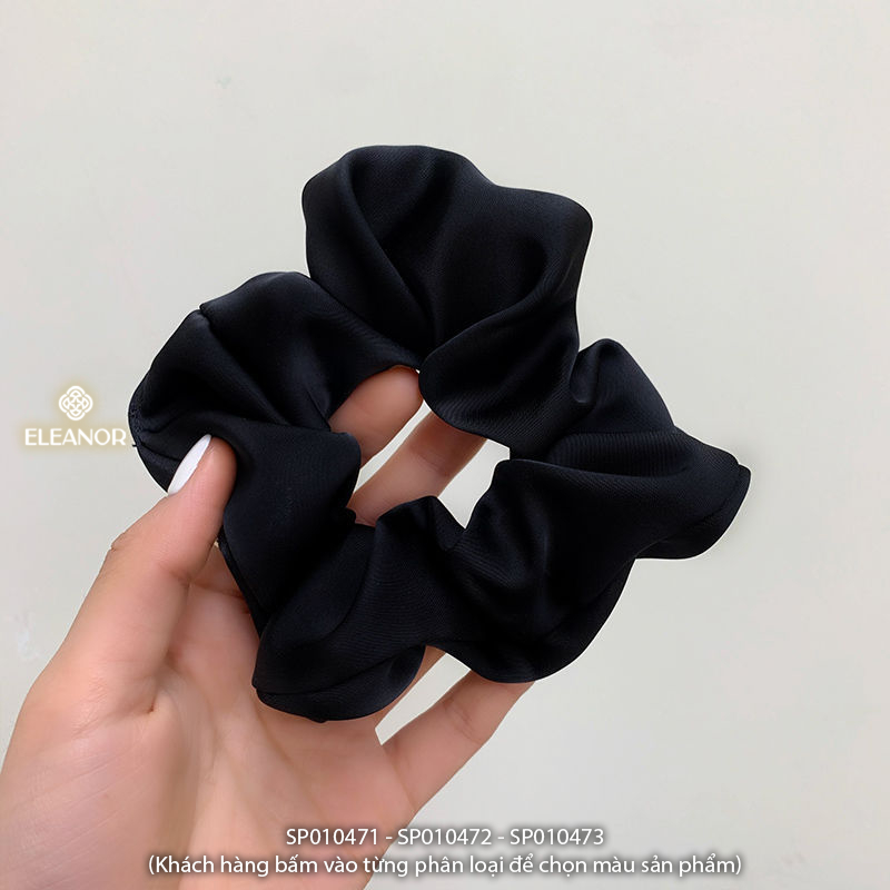 Dây buộc tóc nữ scrunchies Eleanor Accessories vải trơn nhiều màu basic phụ kiện tóc 10471