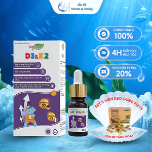 Vitamin D3K2-MK7 Cho Bé Fitolabs Dạng Nhỏ Giọt Dễ Dùng, Giúp Bé Tăng Chiều Cao, Xương Chắc Khỏe Lọ 10