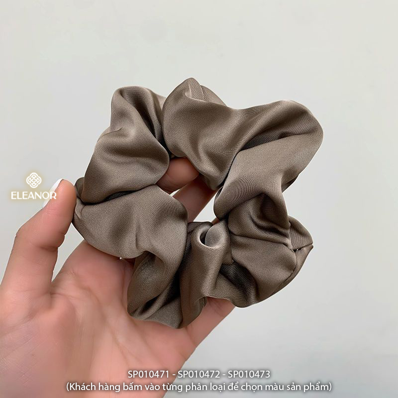 Dây buộc tóc nữ scrunchies Eleanor Accessories vải trơn nhiều màu basic phụ kiện tóc 10471