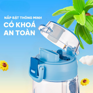 Bình Nước Thể Thao  680ml Sunny Hokori 0085, Bình Nước Học Sinh Trong Suốt Cao Cấp