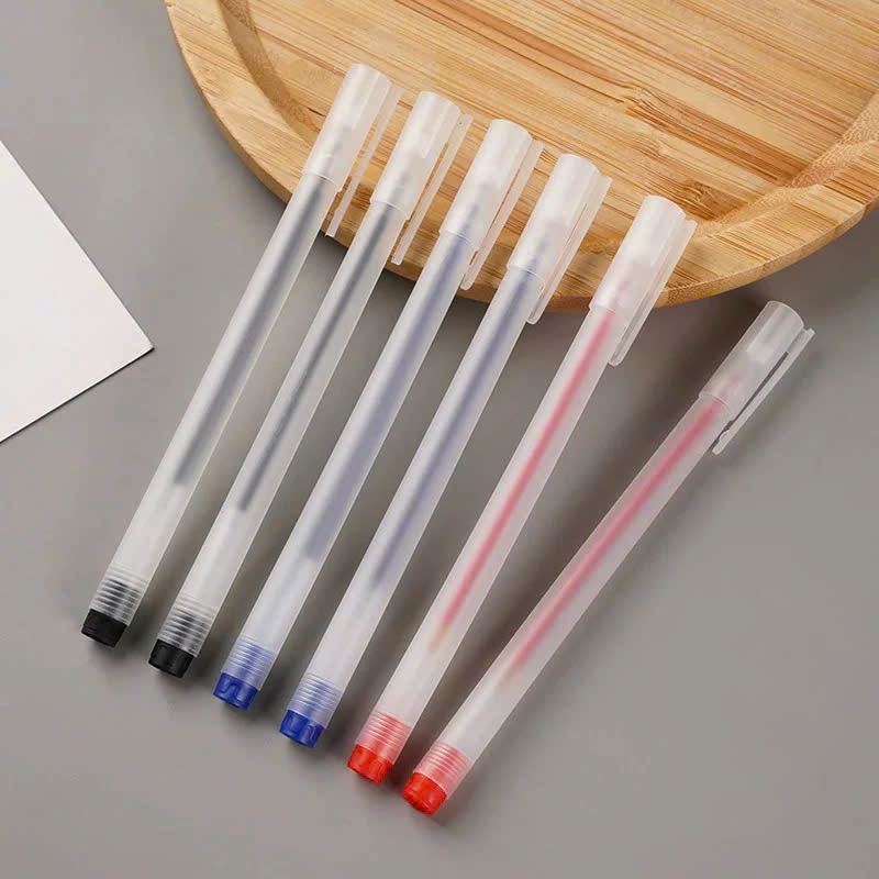 50 Bút Bi G01 dành cho hssv hay văn phòng viết êm trơn mực ra đều đặn, có đủ 3 màu cơ bản xanh, đen, đỏ.