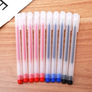 Combo 30 Bút G01 Thân Nhám, Vỏ Trắng Đủ 3 Màu Xanh Đen Đỏ Mực Nhanh Khô.
