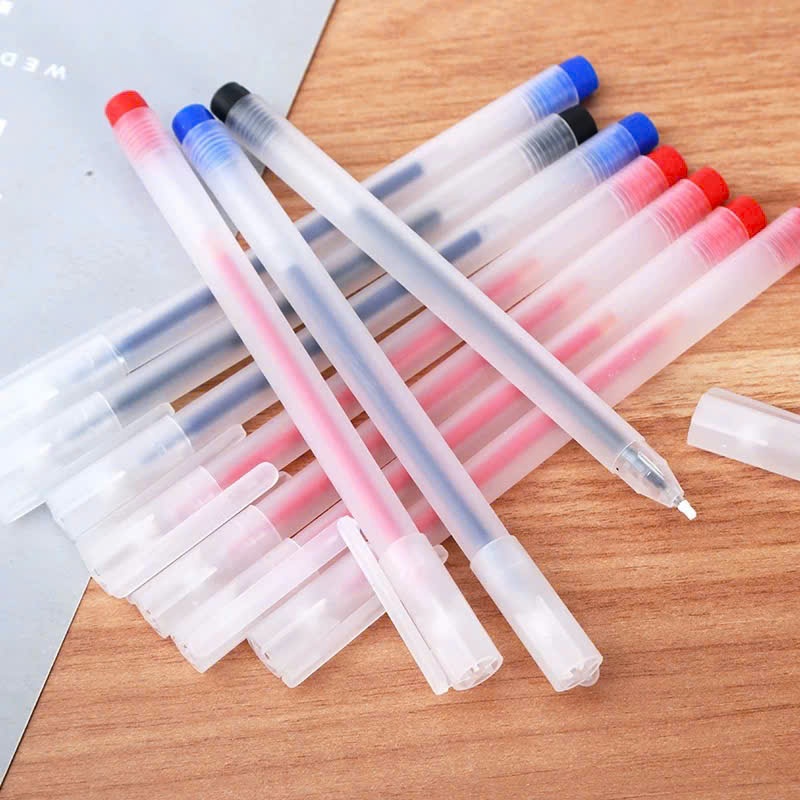 50 Bút Bi G01 dành cho hssv hay văn phòng viết êm trơn mực ra đều đặn, có đủ 3 màu cơ bản xanh, đen, đỏ.