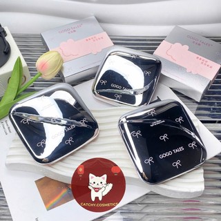 [GOGO TALES] Bảng phấn mắt Gogo Tales Hoa Nơ Vỏ Bạc 2in1 Kèm Má Hồng, 20g (GT798)