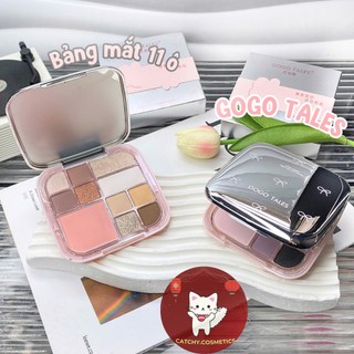 [GOGO TALES] Bảng phấn mắt Gogo Tales Hoa Nơ Vỏ Bạc 2in1 Kèm Má Hồng, 20g (GT798)