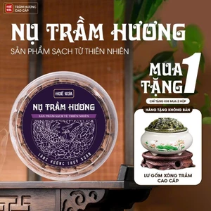 Nhang nụ trầm quế Huế Xưa, 34 nụ/hộp, thiền yoga, xông nhà, giúp ấm không gian, tăng vượng khí, dễ chịu tinh thần