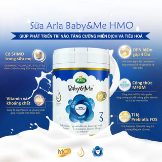 Sữa Arla Baby&Me HMO Cao Cấp Từ Đan Mạch số 1,2,3 hộp 800g