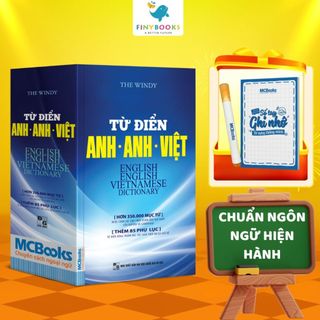 Sách - Từ Điển Anh Anh Việt Phiên Bản Bìa Mềm Màu Xanh - Giải Nghĩa Đầy Đủ Ví Dụ Phong Phú