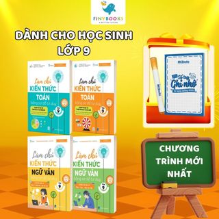 Sách - Tham khảo Lớp 9 - Combo Sổ tay và Làm chủ kiến thức bằng sơ đồ tư duy Lớp 9 Toán - Ngữ Văn - Tiếng Anh - TKBooks
